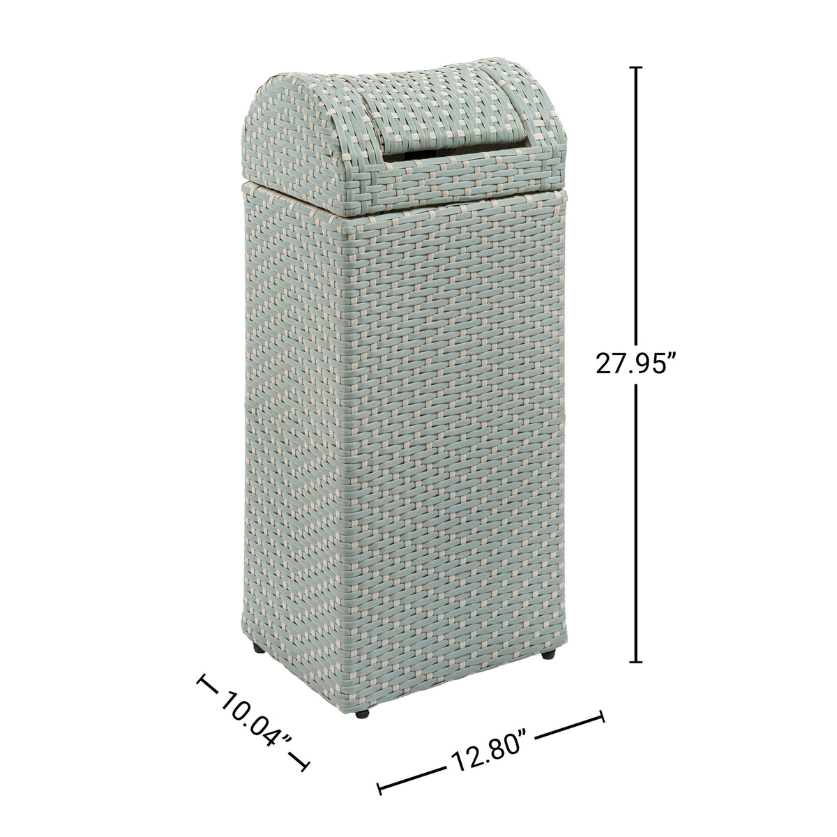 Darla 14.27-Gallon Outdoor Trash Can - Happimess