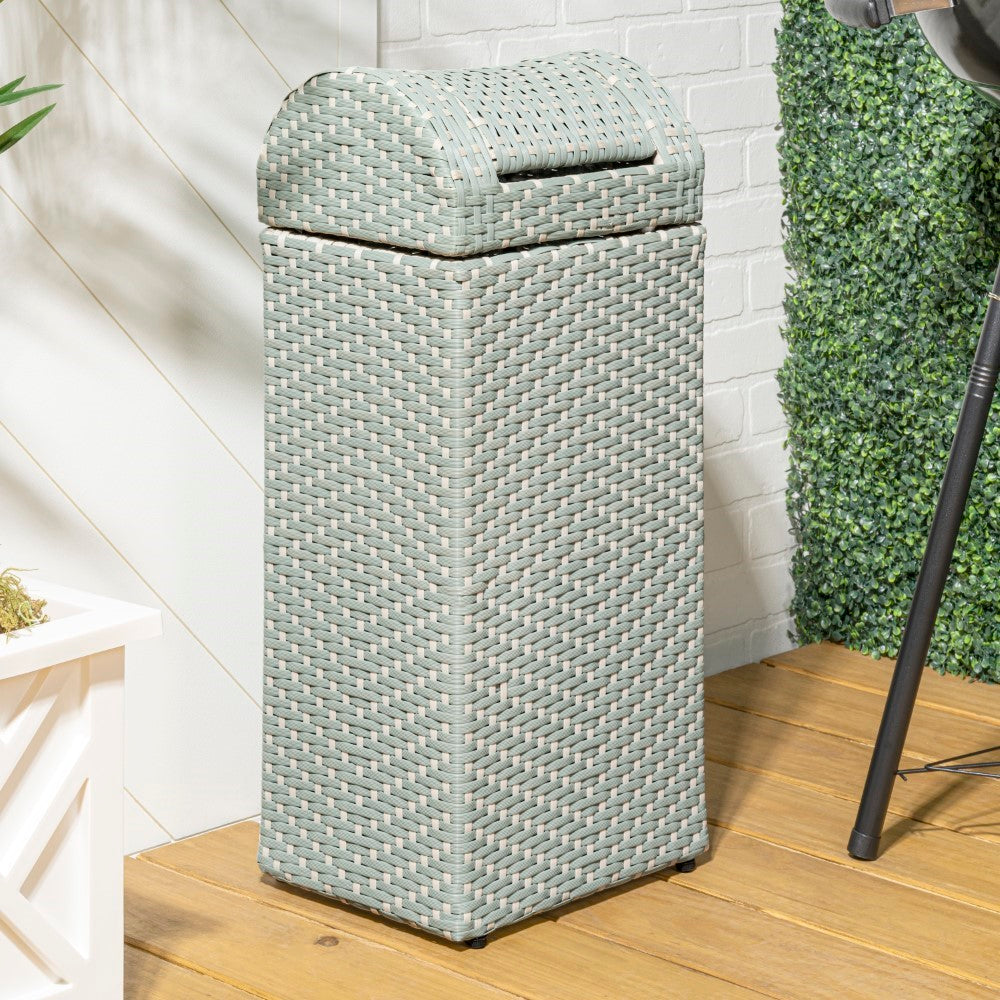 Darla 14.27-Gallon Outdoor Trash Can - Happimess
