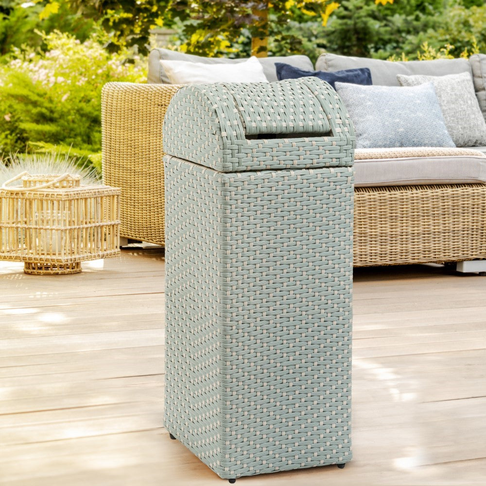 Darla 14.27-Gallon Outdoor Trash Can - Happimess