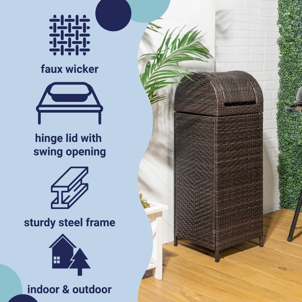 Darla 31.39-Gallon Outdoor Trash Can - Happimess