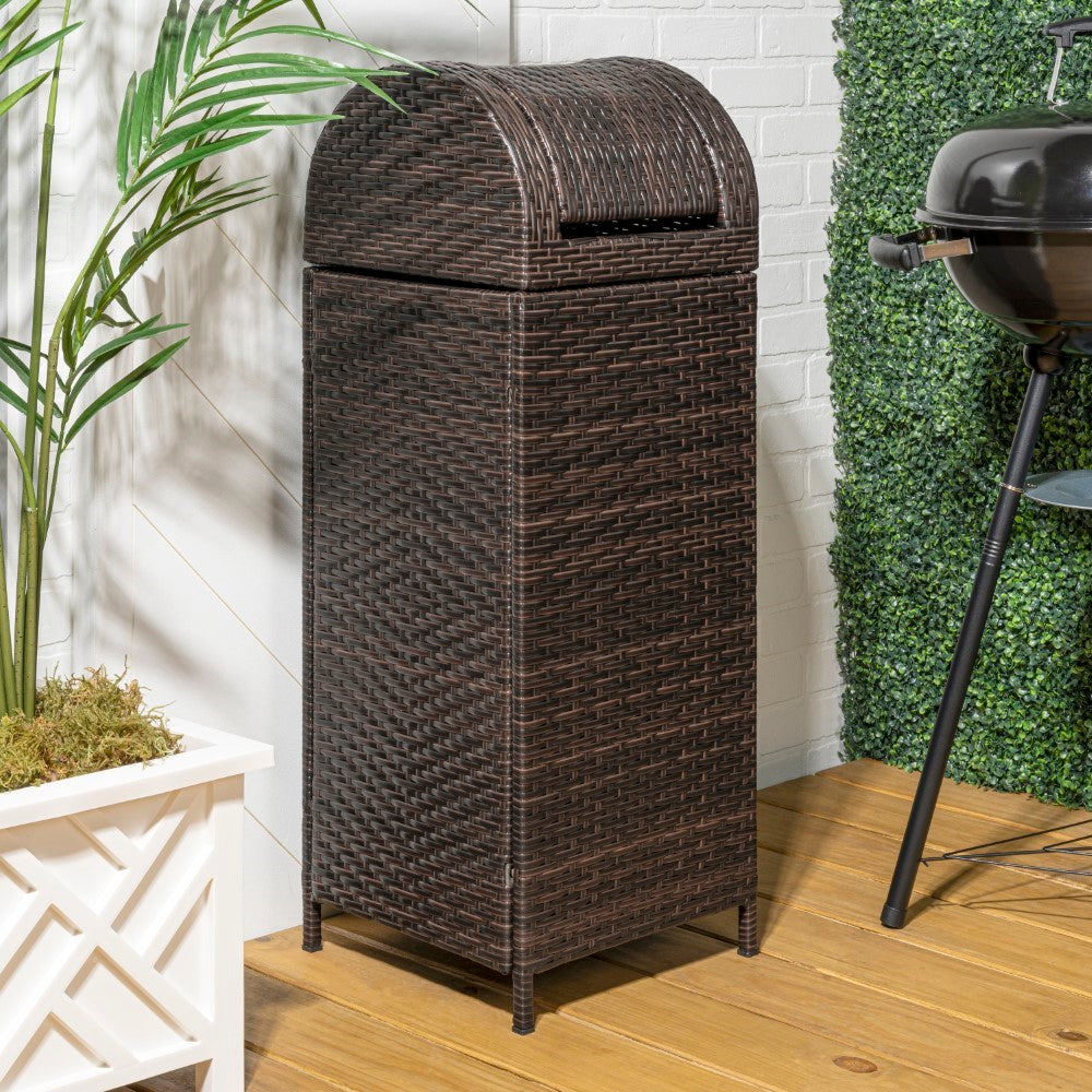 Darla 31.39-Gallon Outdoor Trash Can - Happimess