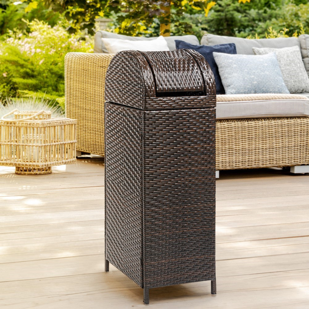 Darla 31.39-Gallon Outdoor Trash Can - Happimess