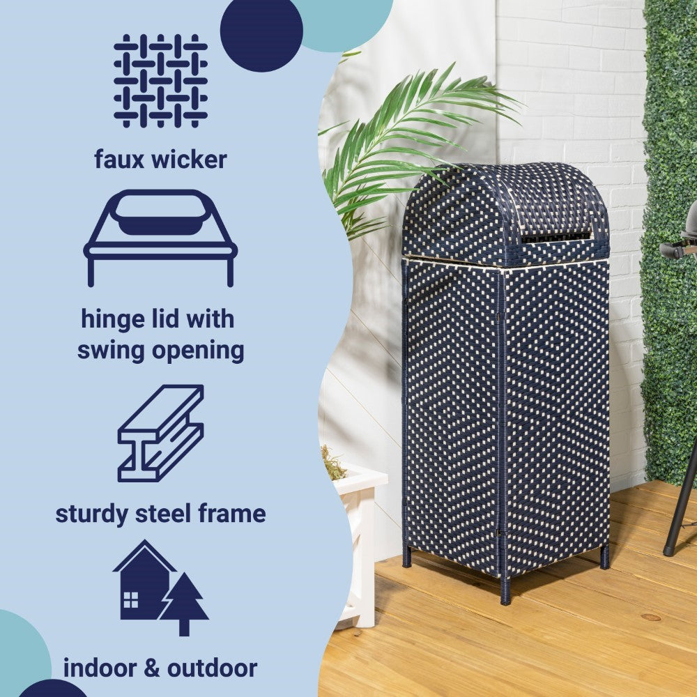 Darla 31.39-Gallon Outdoor Trash Can - Happimess