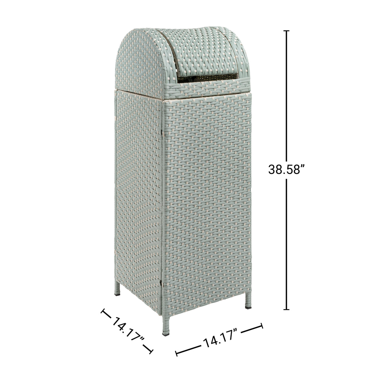 Darla 31.39-Gallon Outdoor Trash Can - Happimess
