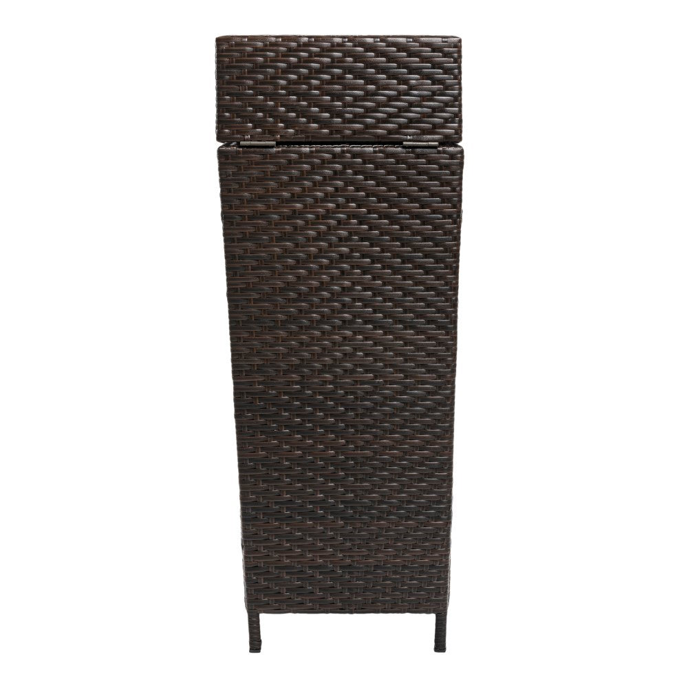 Keaton Modern 24.13-Gallon Outdoor Trash Can - Happimess