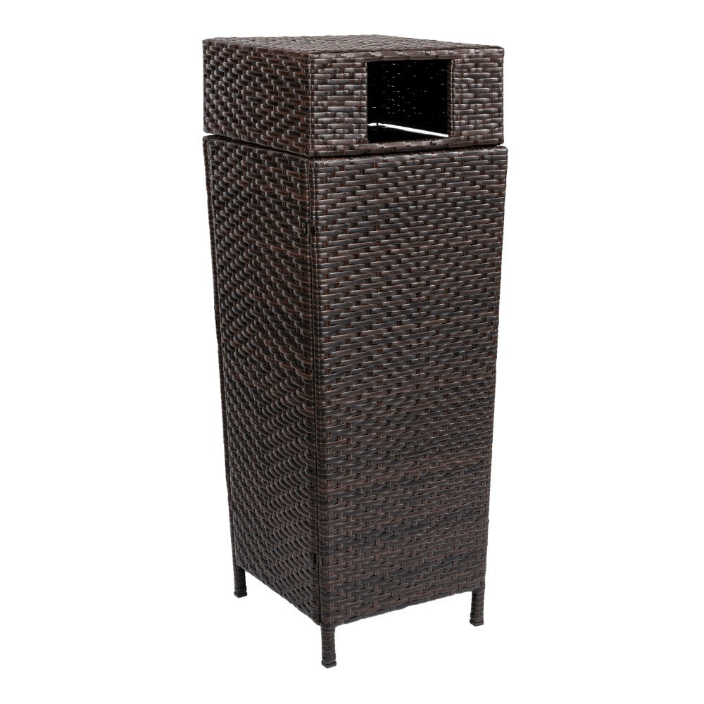 Keaton Modern 24.13-Gallon Outdoor Trash Can - Happimess