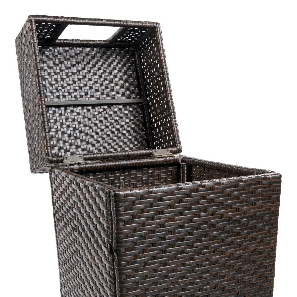 Keaton Modern 24.13-Gallon Outdoor Trash Can - Happimess