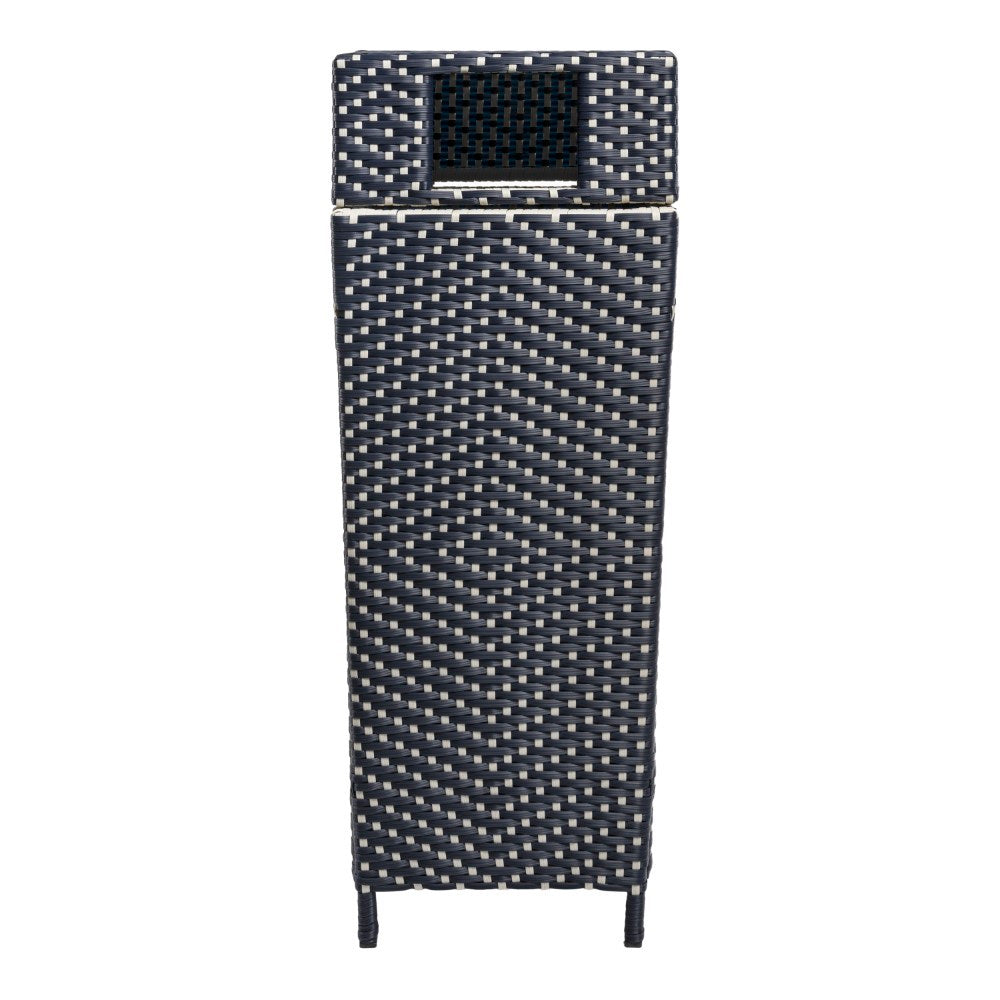 Keaton Modern 24.13-Gallon Outdoor Trash Can - Happimess