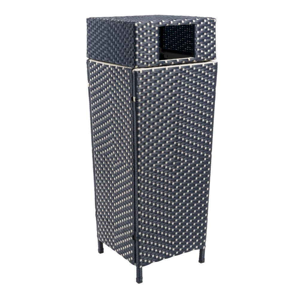 Keaton Modern 24.13-Gallon Outdoor Trash Can - Happimess