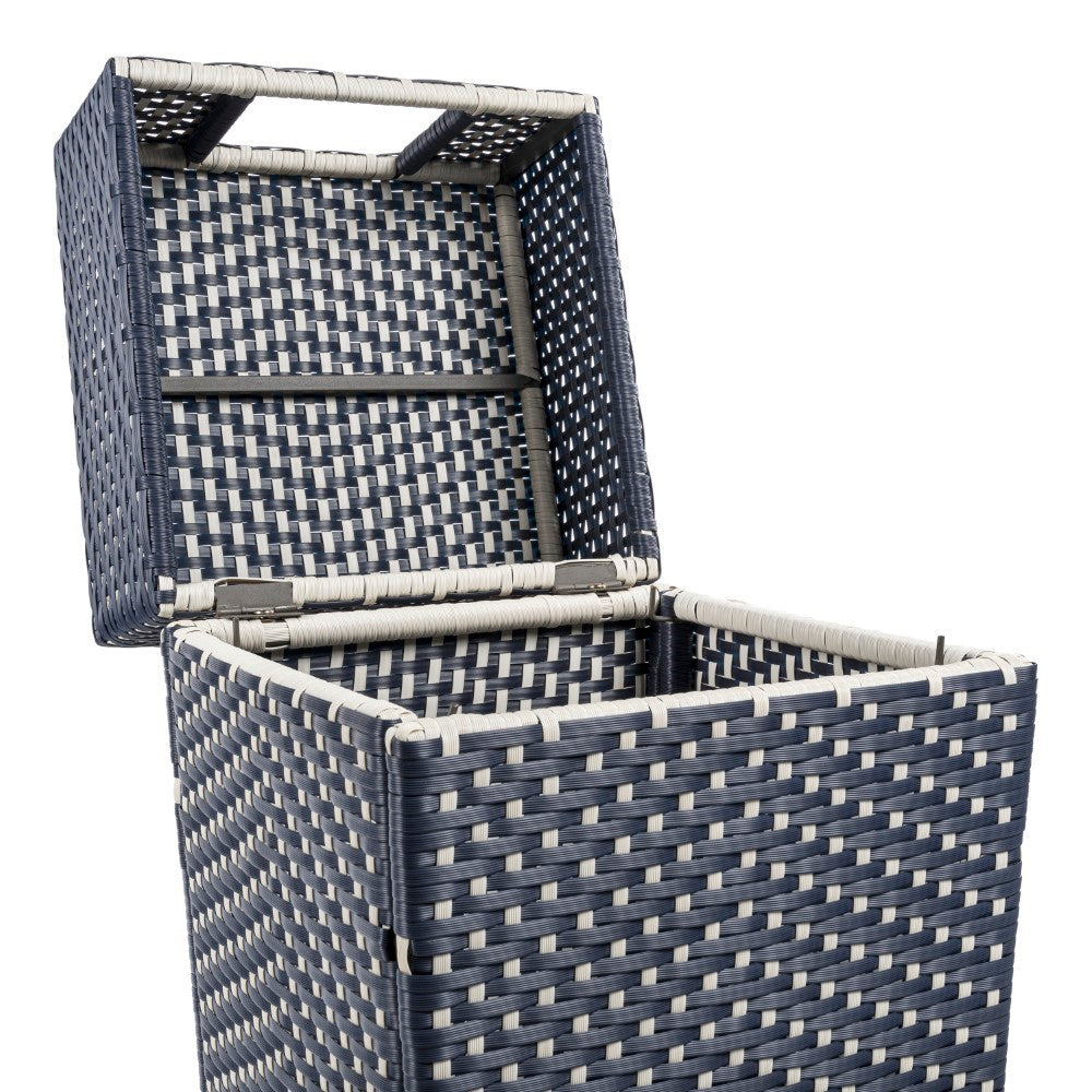 Keaton Modern 24.13-Gallon Outdoor Trash Can - Happimess