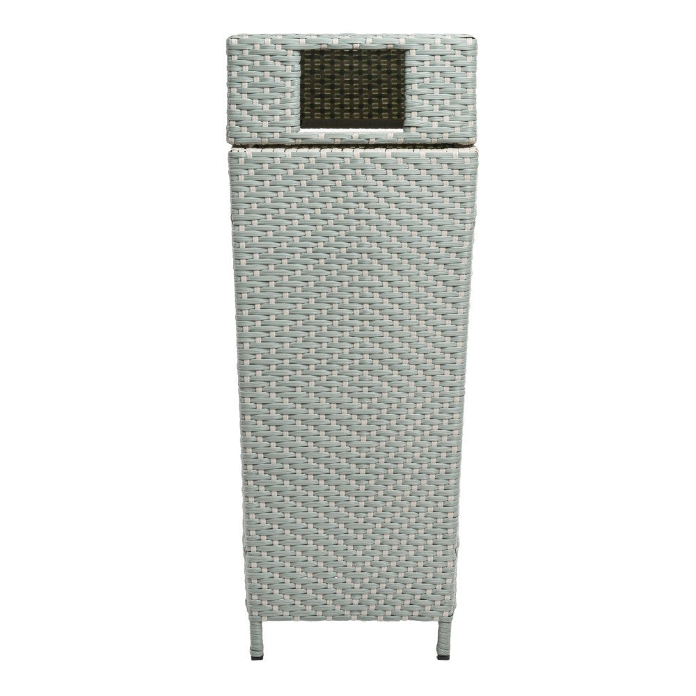 Keaton Modern 24.13-Gallon Outdoor Trash Can - Happimess