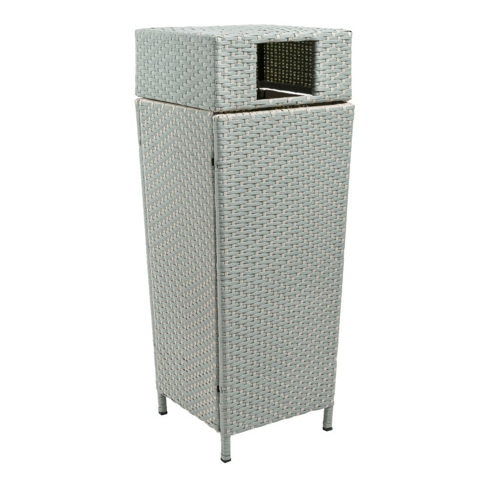 Keaton Modern 24.13-Gallon Outdoor Trash Can - Happimess