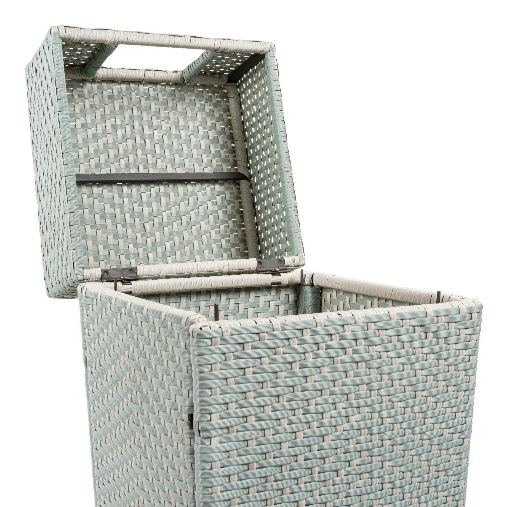 Keaton Modern 24.13-Gallon Outdoor Trash Can - Happimess