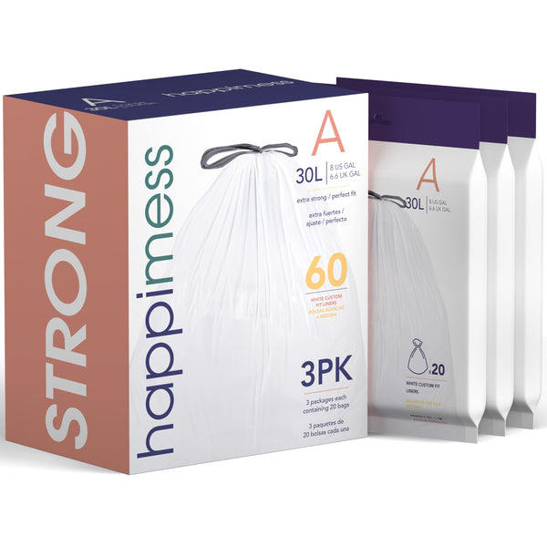 Drawstring Unscented Trash Can Liner