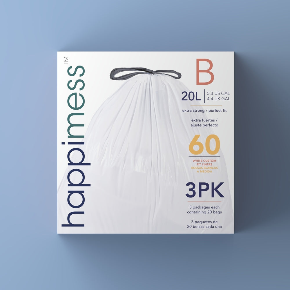 Popbins- Remove One Bag Another One Pops Right in - Clear 4 Gallon Trash Bag - 600 Count Easily Accessible Small Garbage Bags for Bathroom Trash Can