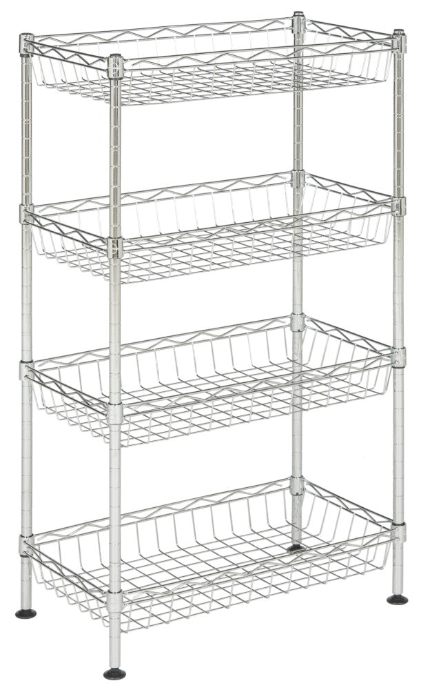 Aventura 31" 4-Tier Wire Basket Rack - Happimess