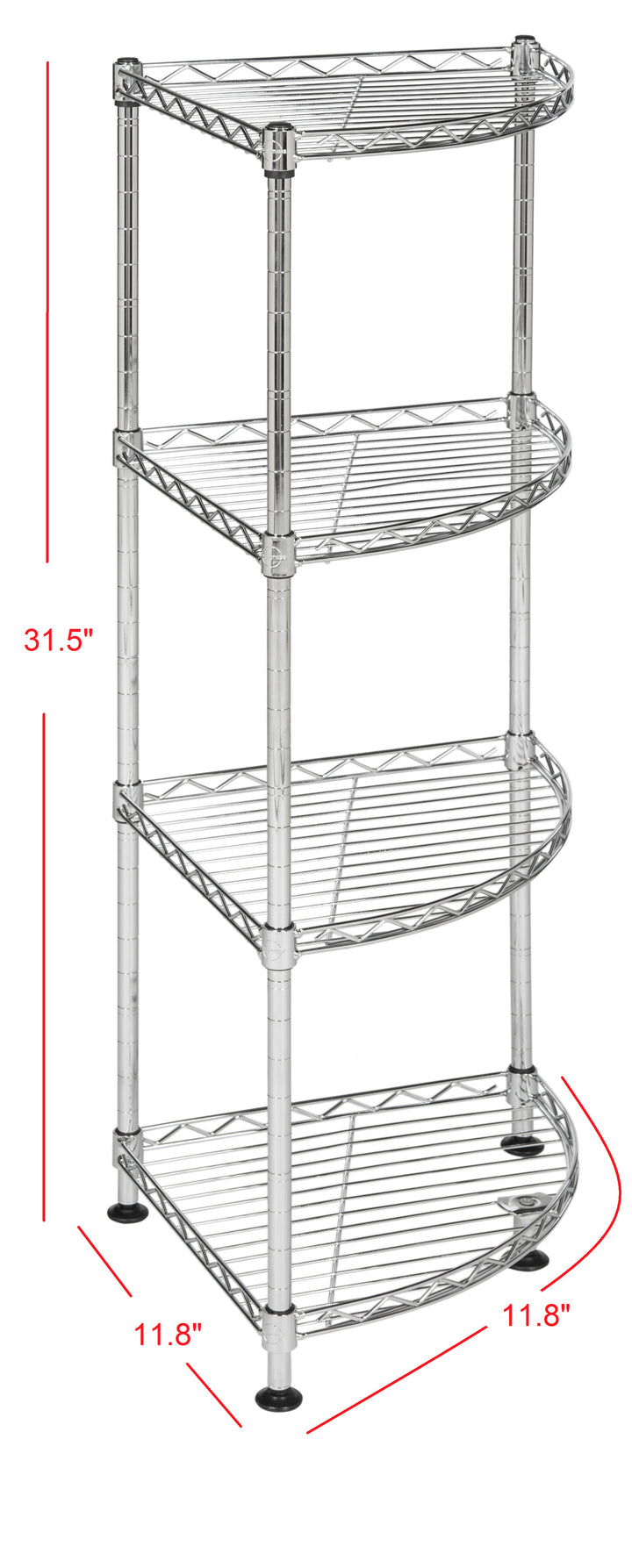 Aleah 4-Tier Corner Storage Rack