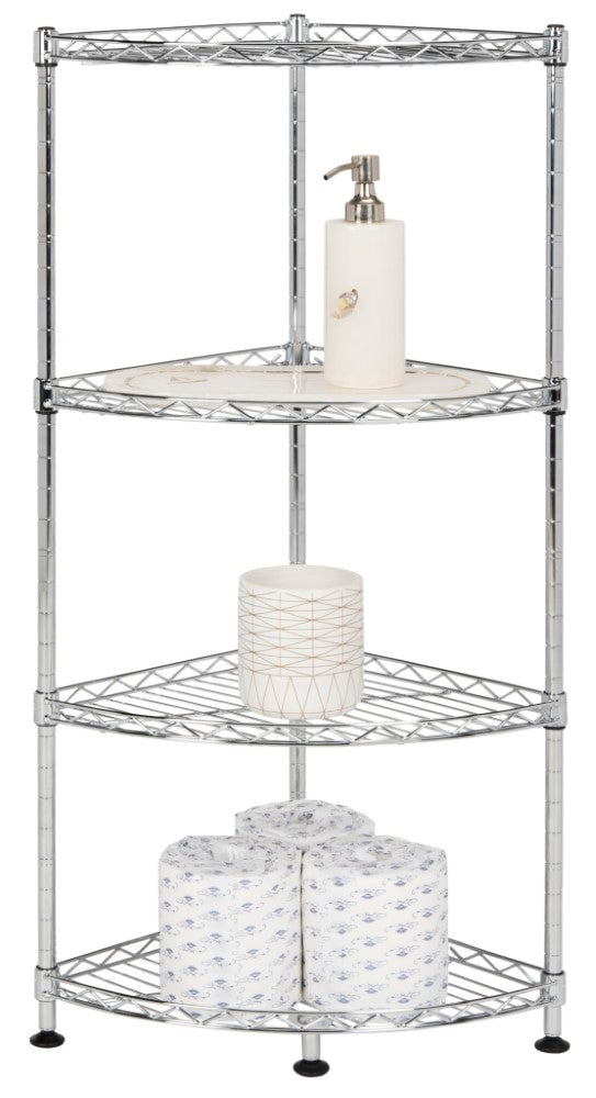 Aleah 4-Tier Corner Storage Rack - Happimess