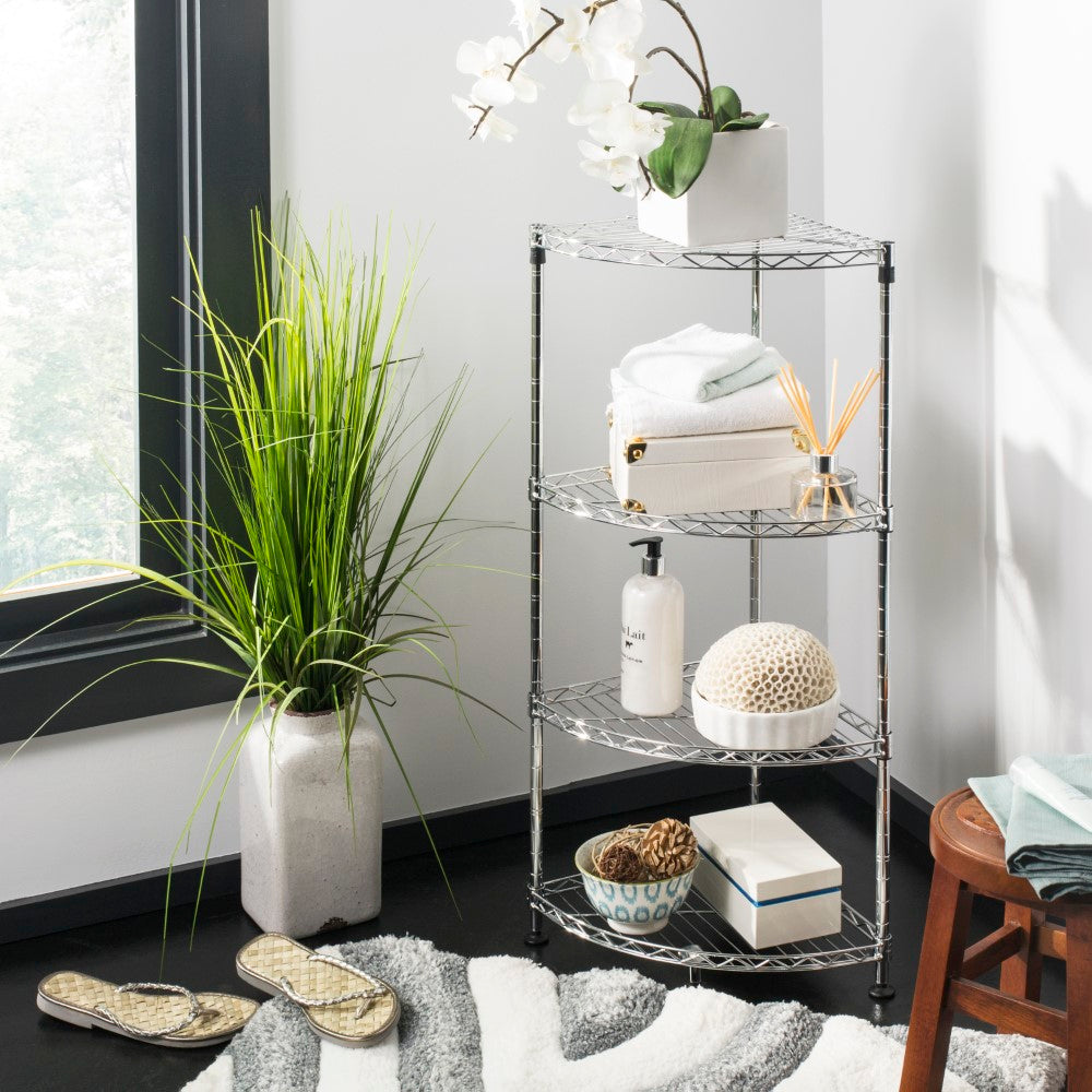 Aleah 4-Tier Corner Storage Rack - Happimess