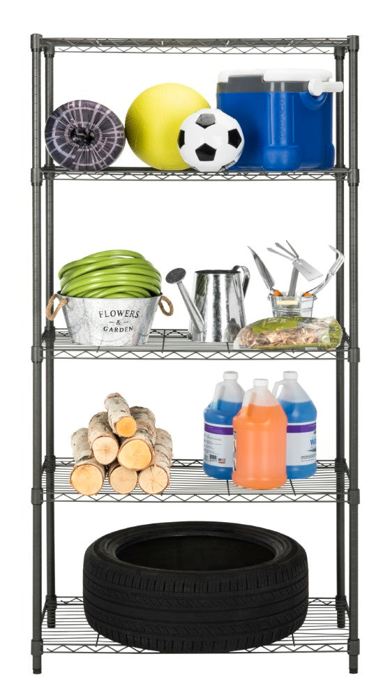 Julia 71" 5-Tier Adjustable Storage Rack - Happimess