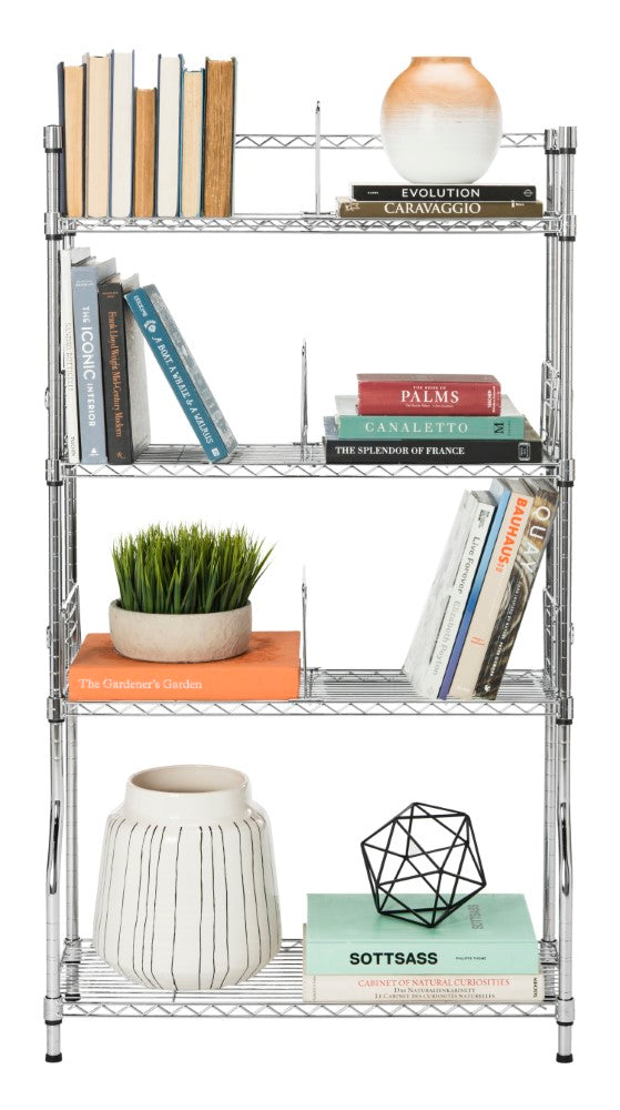 Wilson 53" 4-Tier Book Storage Shelf - Happimess