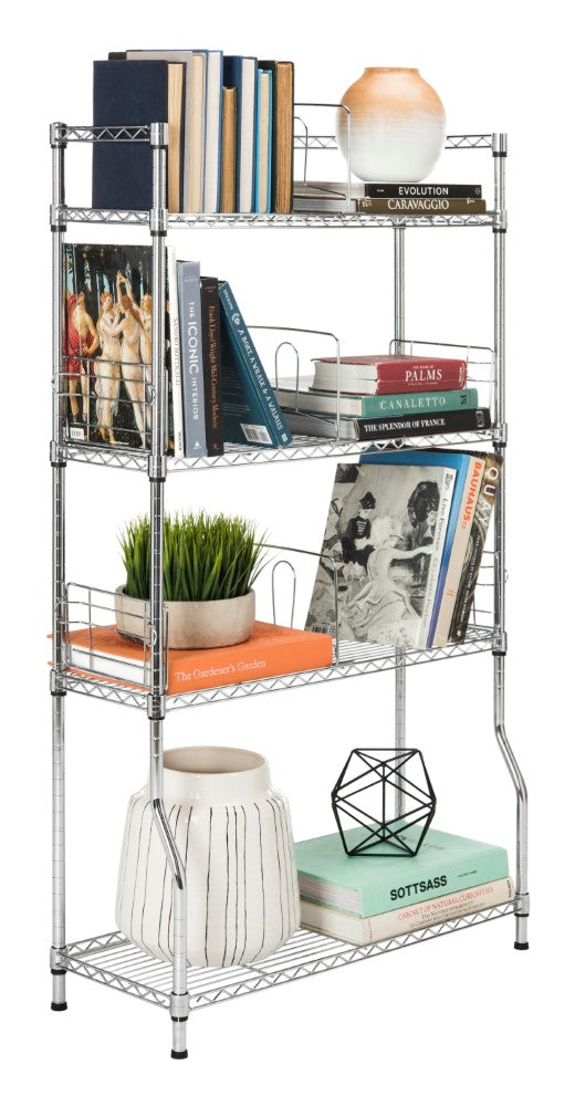 Wilson 53" 4-Tier Book Storage Shelf - Happimess