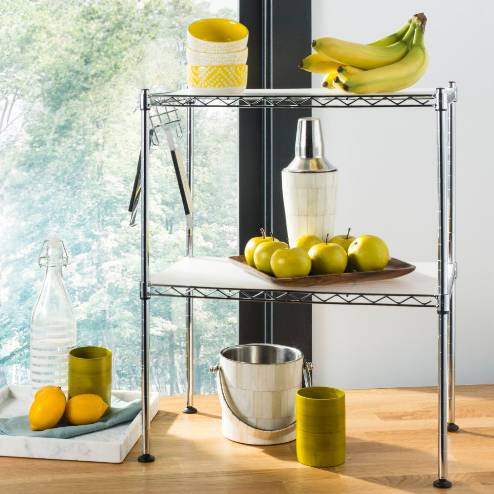 Melissa 23" 2-Tier Microwave Rack - Happimess