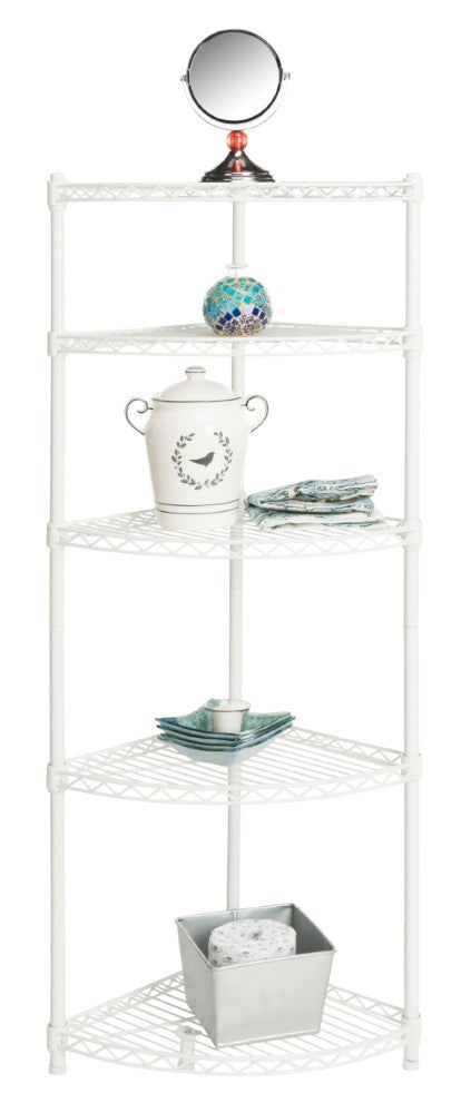 Aleah 47" Corner Storage Rack - Happimess