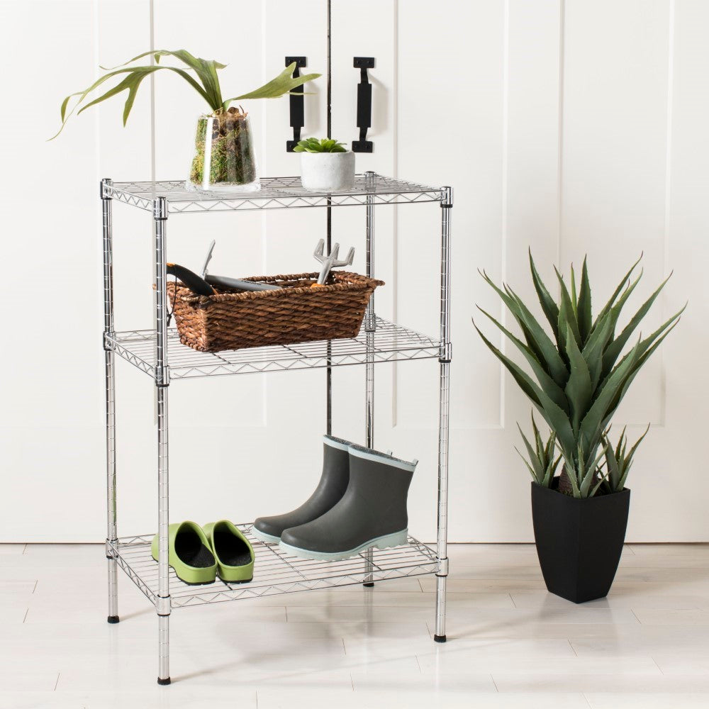 Suze 35" 3-Shelf Wire Rack - Happimess
