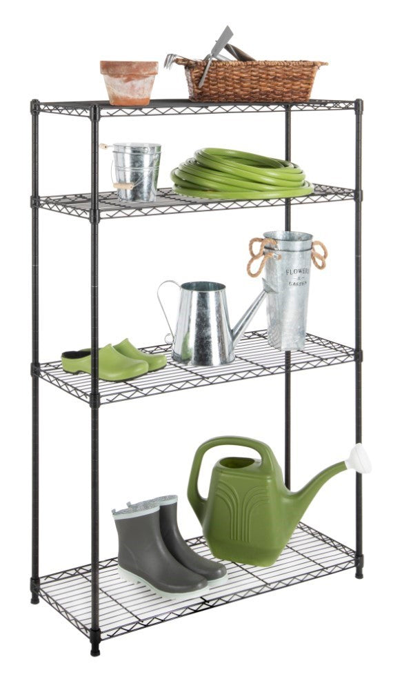 Hadley 53" 4-Shelf Wire Rack - Happimess