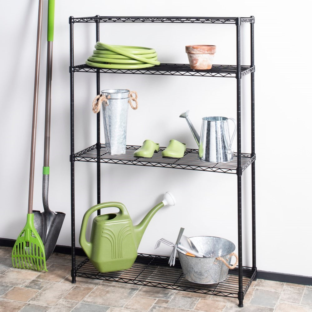 Hadley 53" 4-Shelf Wire Rack - Happimess