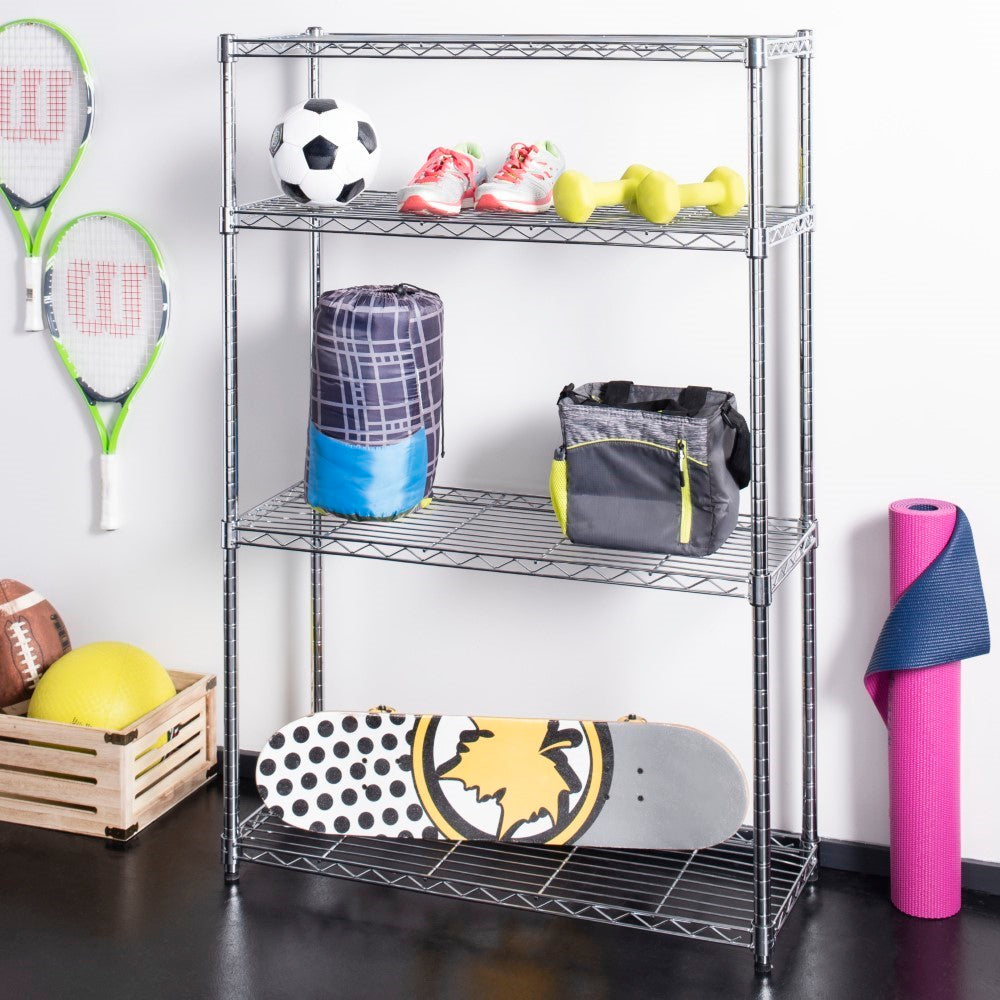 Ryan 53" 4-Shelf Wire Rack - Happimess