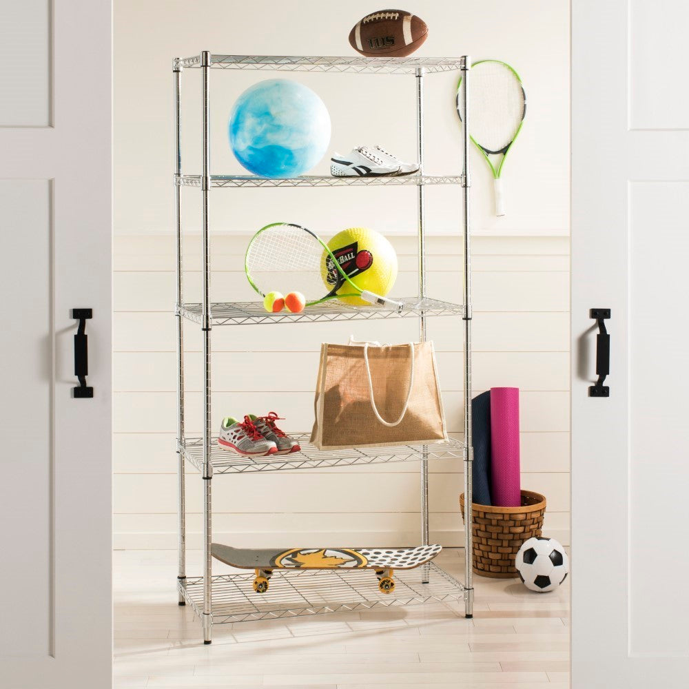 Etta 5-Shelf 71.6" Wire Rack - Happimess