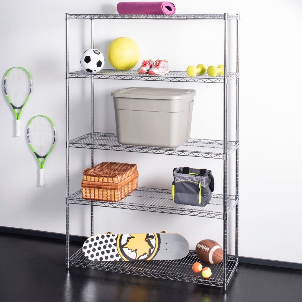 Charlotte Rack Charlotte 72.8 in. 5-Shelf Wire Rack