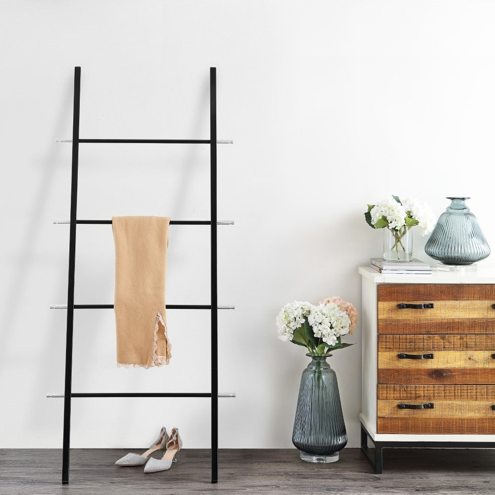 Charlie 67" Metal Ladder Rack - Happimess