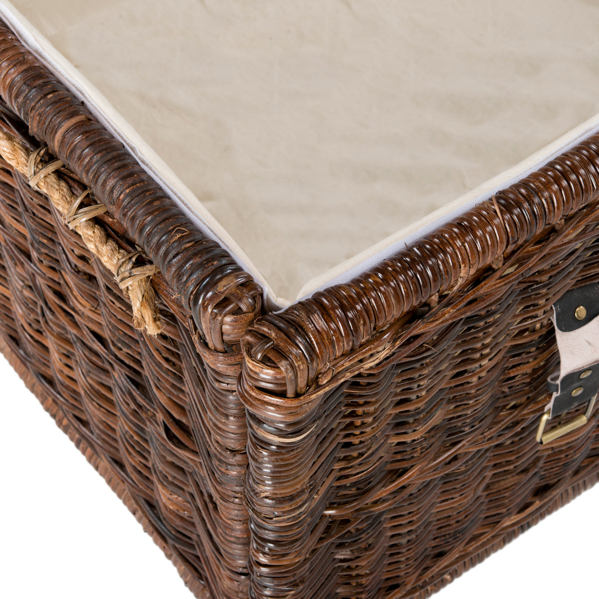 Caden 46" Wicker Storage Trunk - Brown