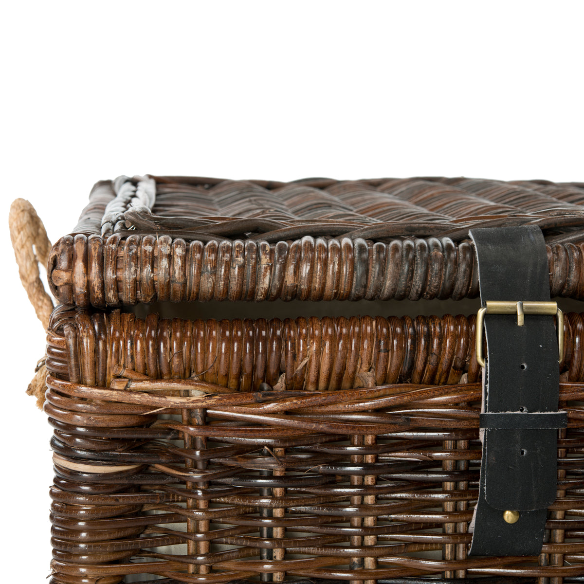Caden 46" Wicker Storage Trunk - Brown