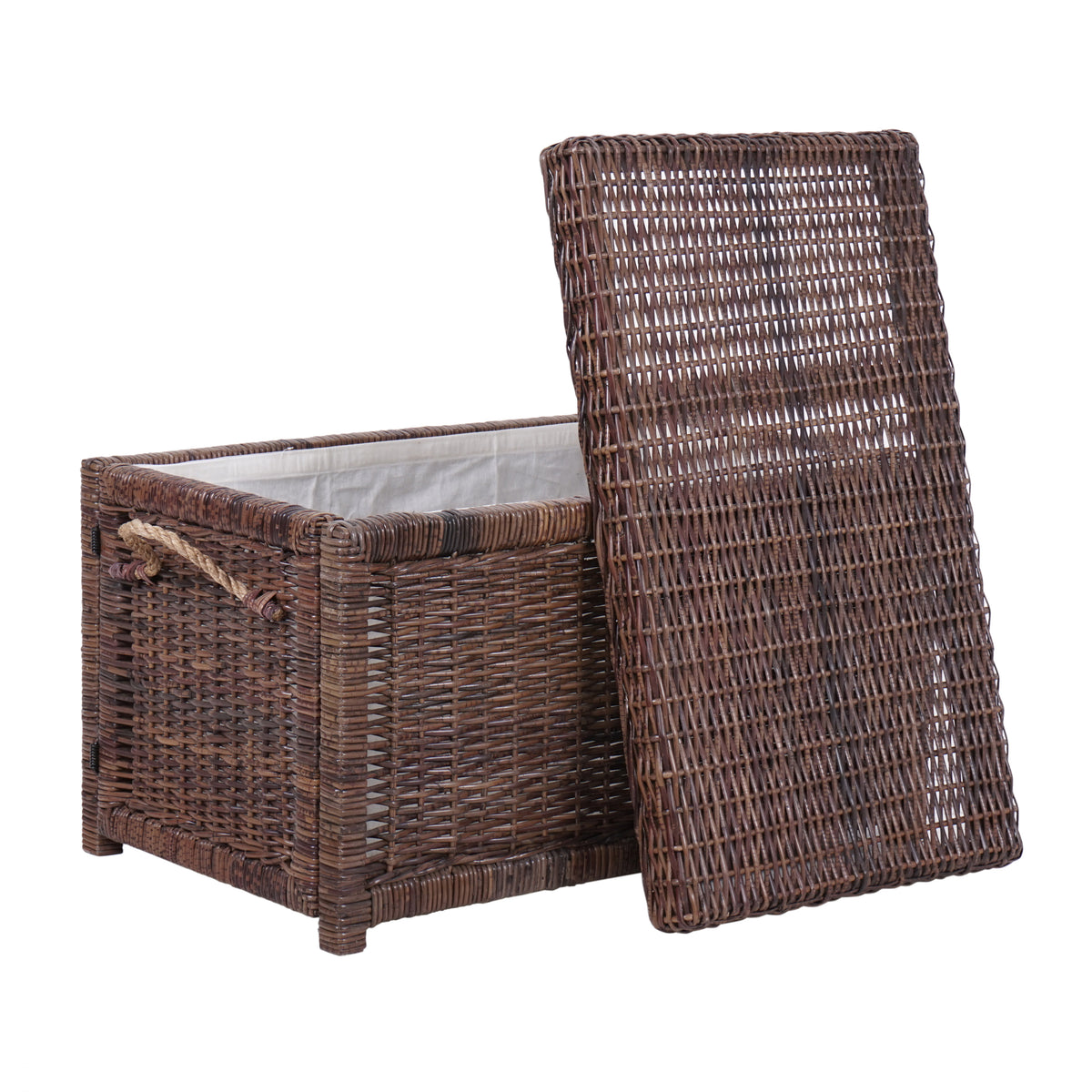 Jacob 30" Wicker Storage Trunk - Happimess