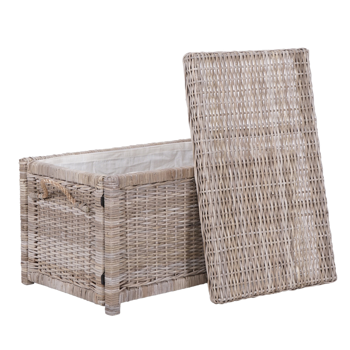 Jacob 30" Wicker Storage Trunk - Happimess