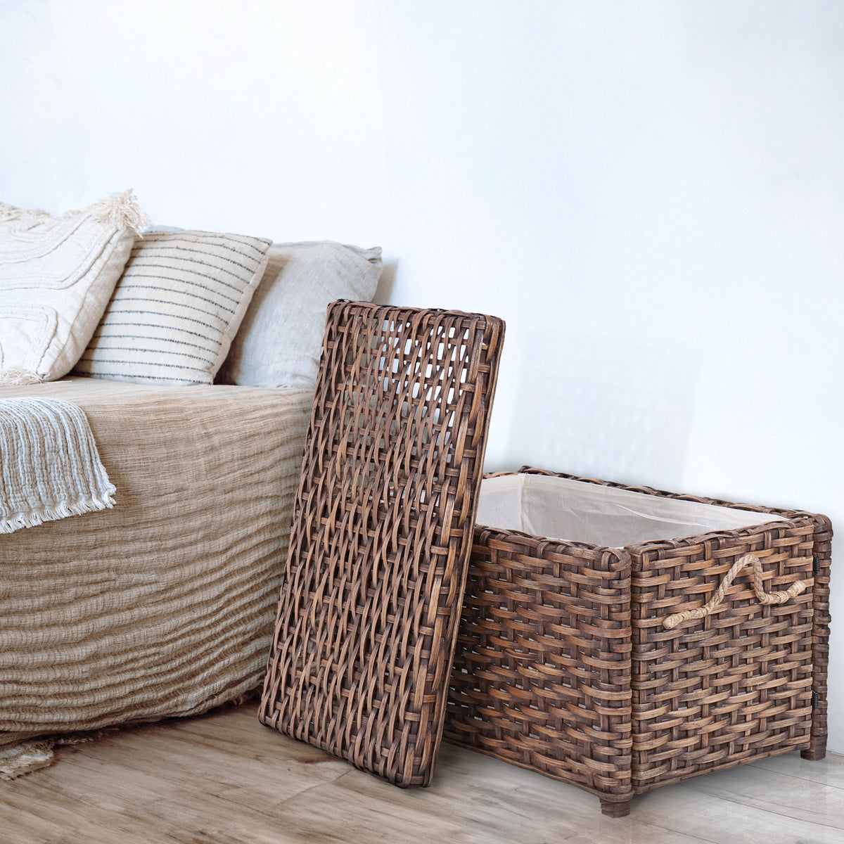Jacob 30" Wicker Storage Trunk - Happimess