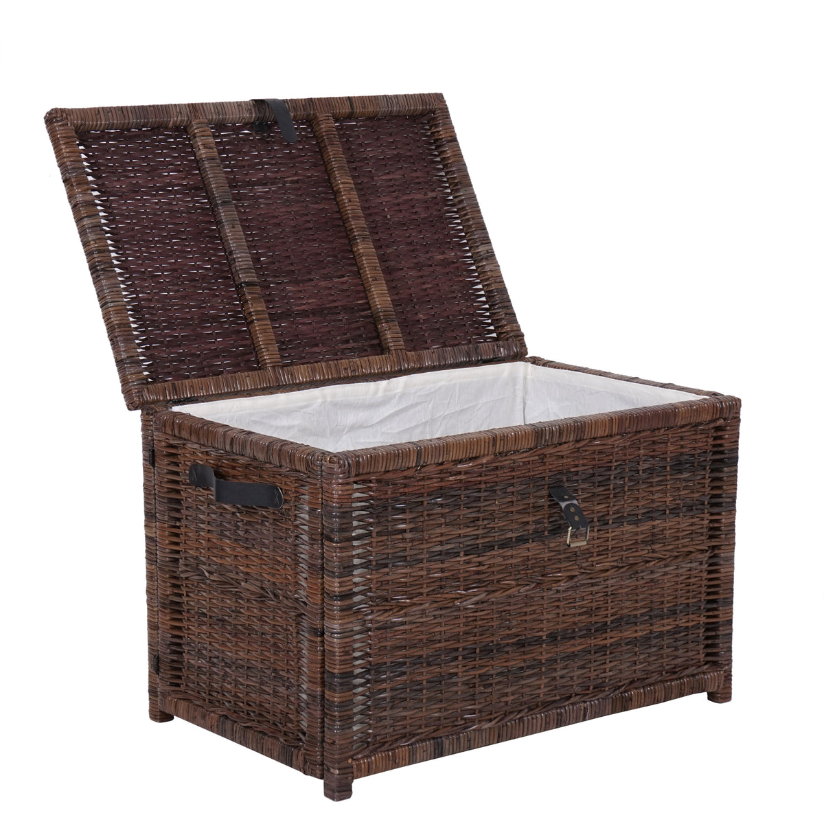 Michael 35" Wicker Storage Trunk - Happimess