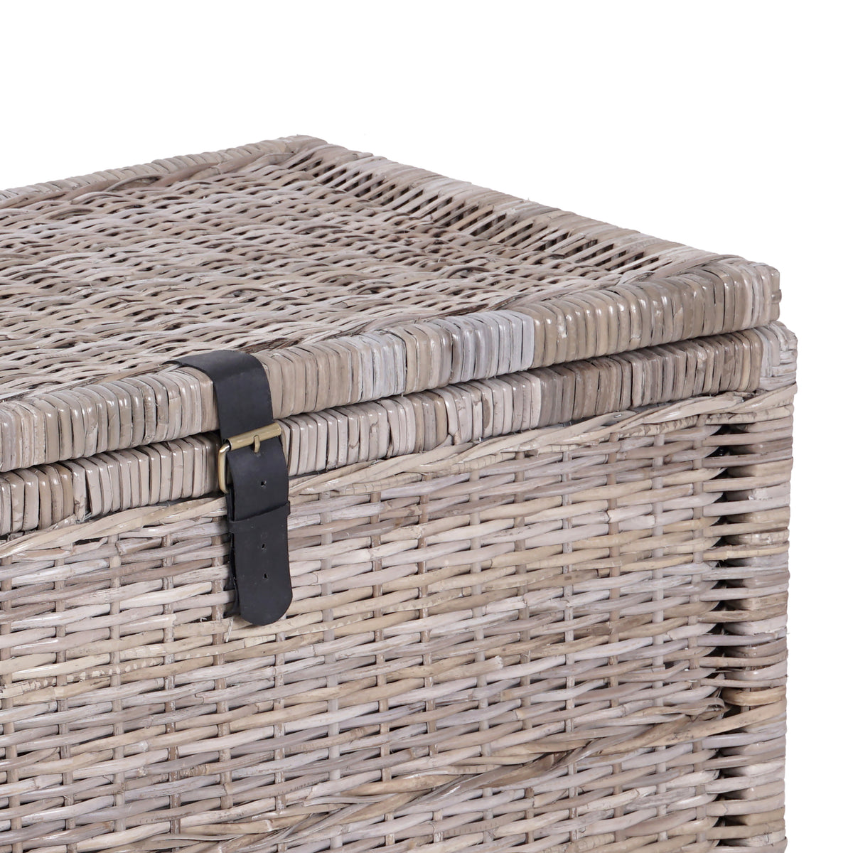Michael 35" Wicker Storage Trunk - Happimess