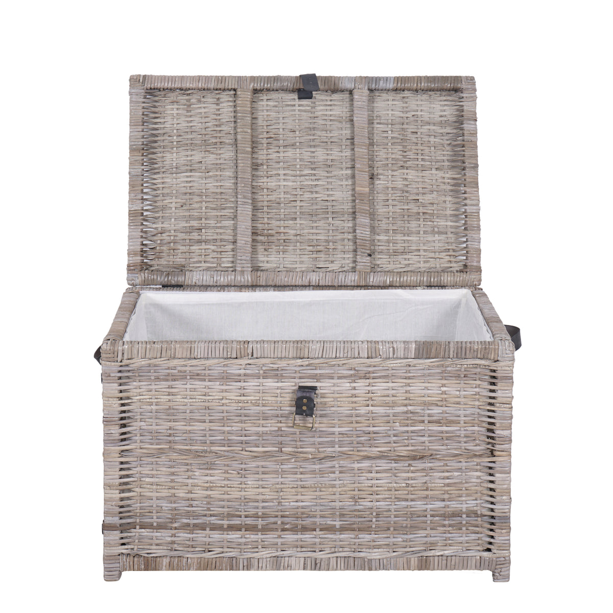 Michael 35" Wicker Storage Trunk - Happimess