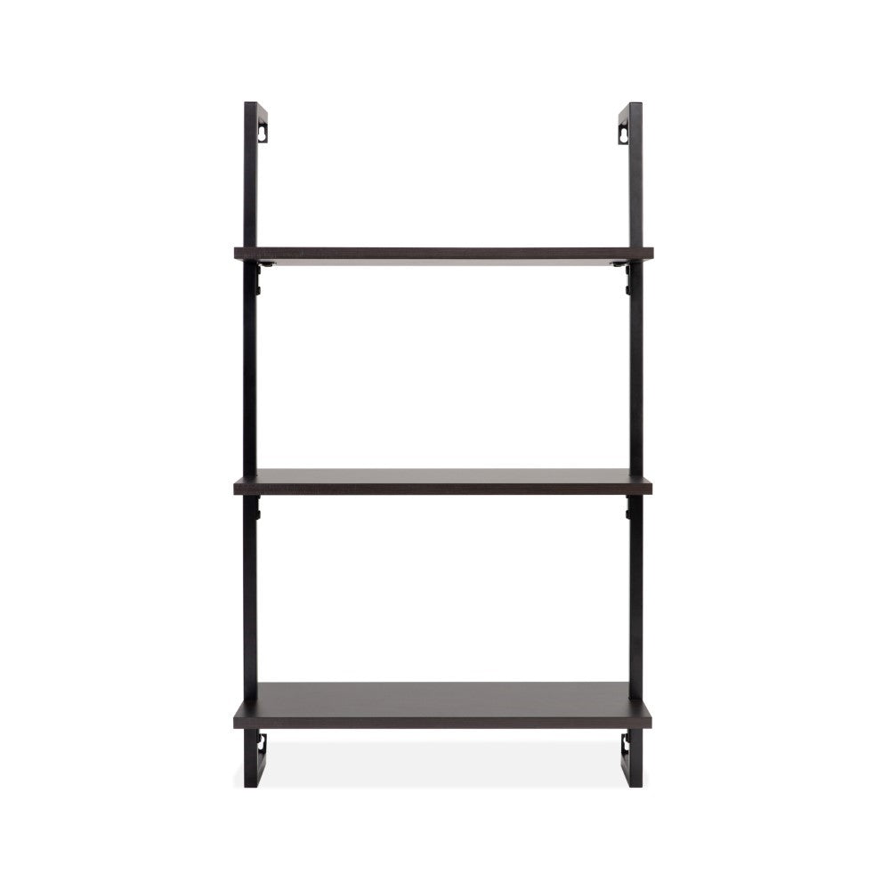 Madera 40.55" Industrial Wall-Mounted Bookcase - Happimess