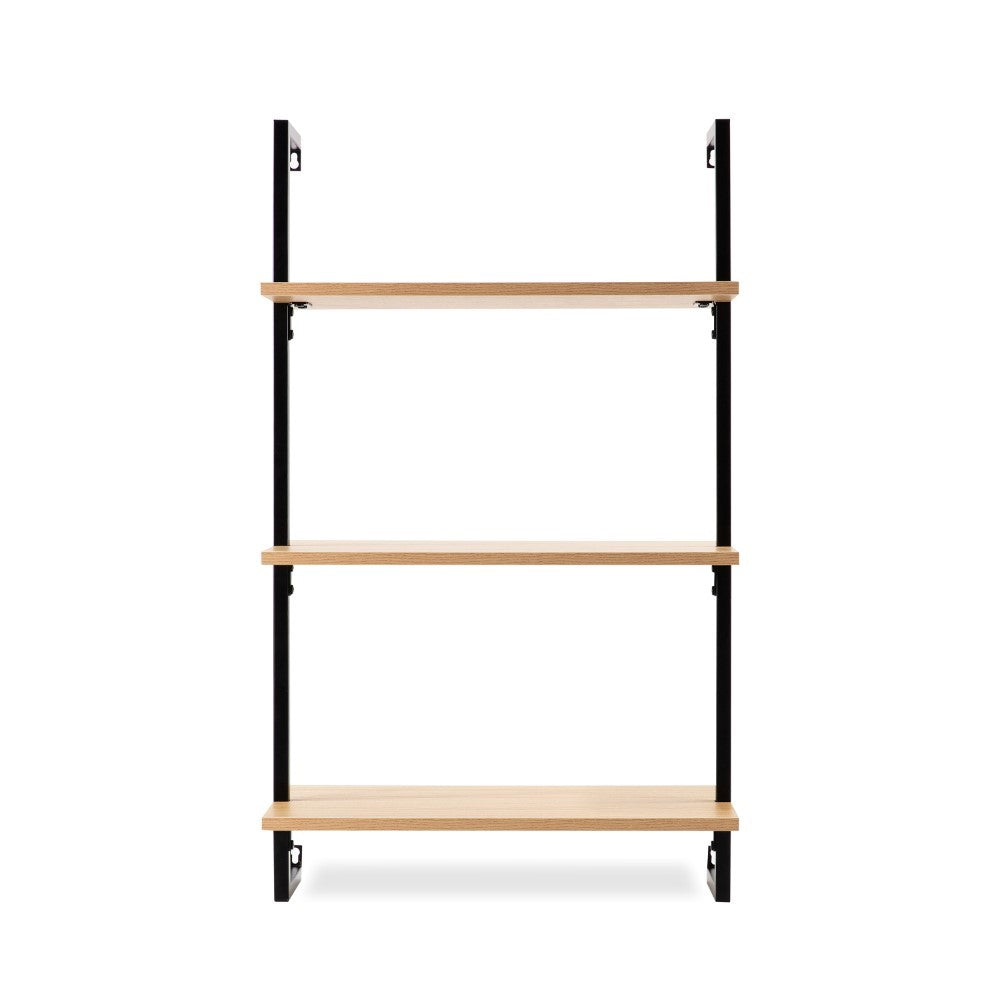 Madera 40.55" Industrial Wall-Mounted Bookcase - Happimess