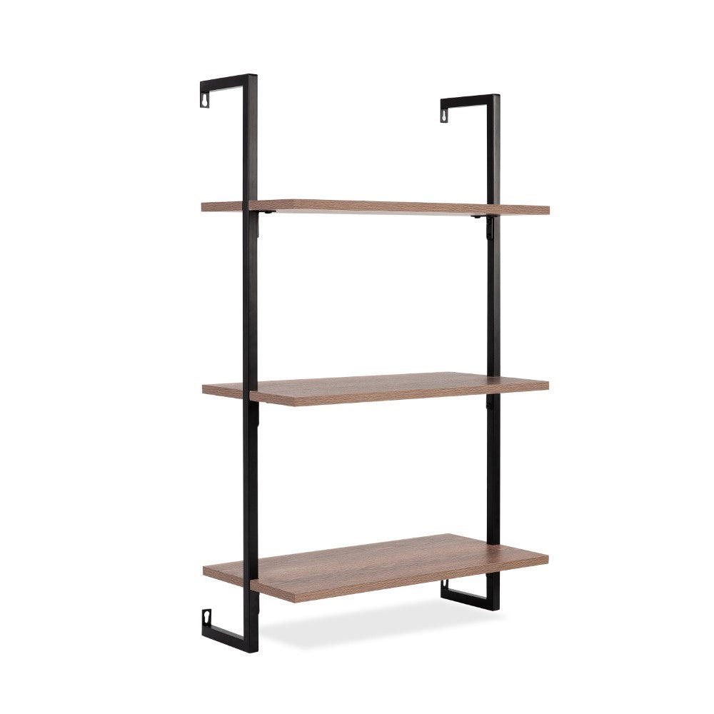Madera 40.55" Industrial Wall-Mounted Bookcase - Happimess