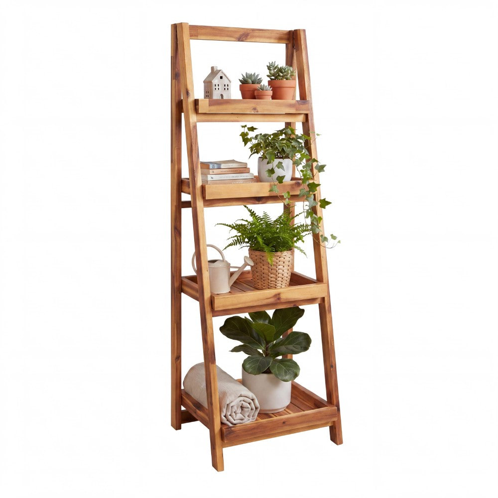 4-Tier Ladder Shelf & Plant Stand | Happimess