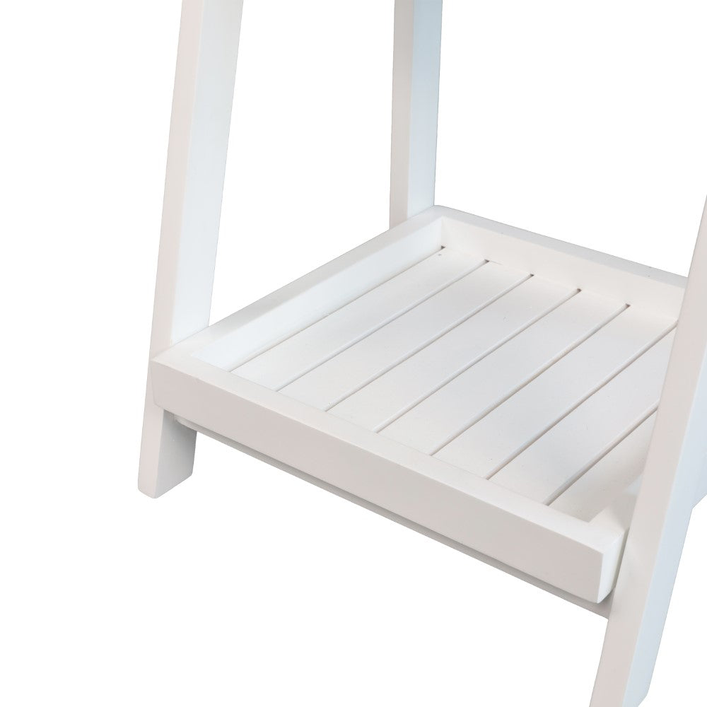 Everett 48 in. H Minimalist Handcrafted Acacia Wood 4-Tier Indoor/Outd