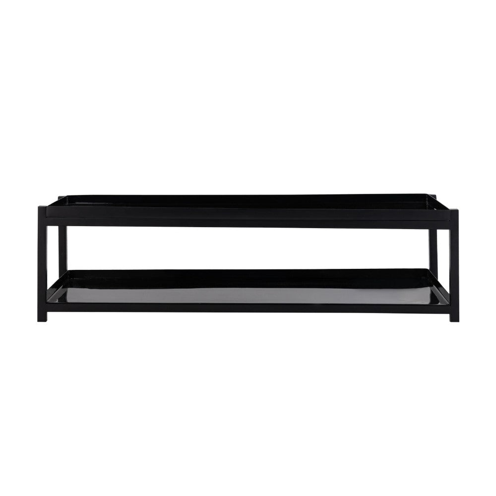 Industrial Compact 10.75" 6-Pair 2-Tier Iron Shoe Rack - Happimess