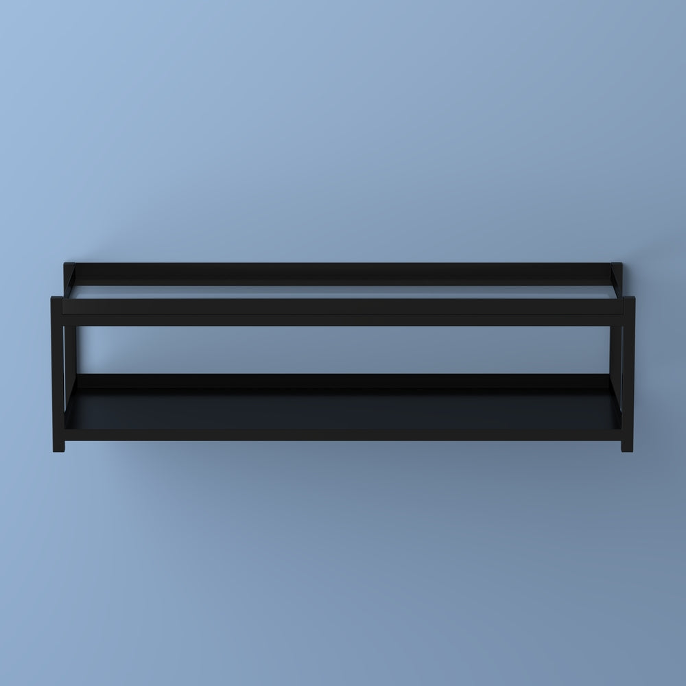 Industrial Compact 10.75" 6-Pair 2-Tier Iron Shoe Rack - Happimess